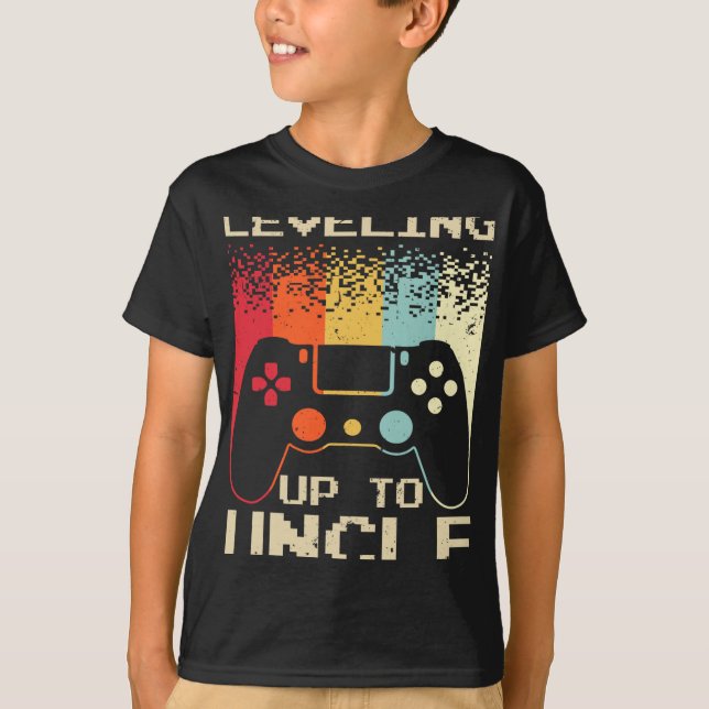 New Uncle For Men Boys Soon To Be Uncle Nephew Gam T Shirt (Framsida)