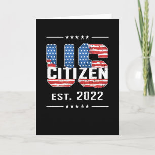 New US Citizen 2022 Proud American CitizCitizCitiz Kort