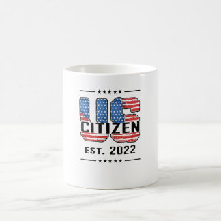 New US Citizen 2022 Proud American Citizenship USA Kaffemugg