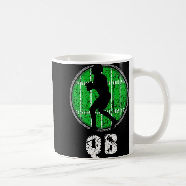 New, Usa Football Quarter Back, Nostalgic Nge Vint Kaffemugg (Höger)