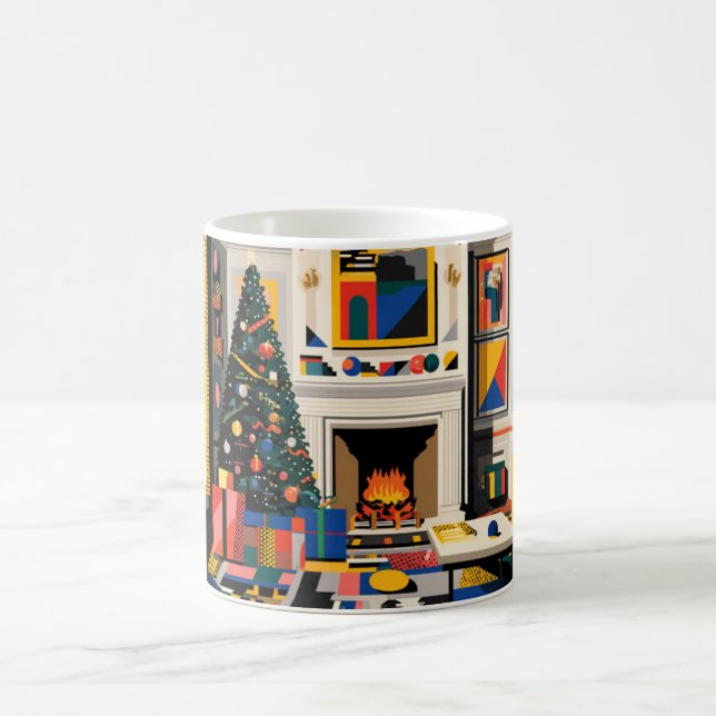 New Wave 1980s Pop Art Christmas Mug Kaffemugg (Center)