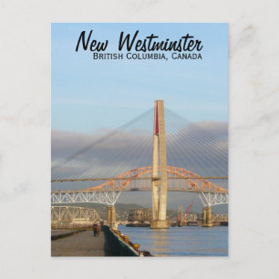New Westminster Quay Boardpromenand och Harbour Vykort