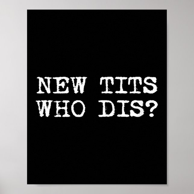 New, WHO Dis_ Funny Job Breast Implantation Poster (Framsidan)