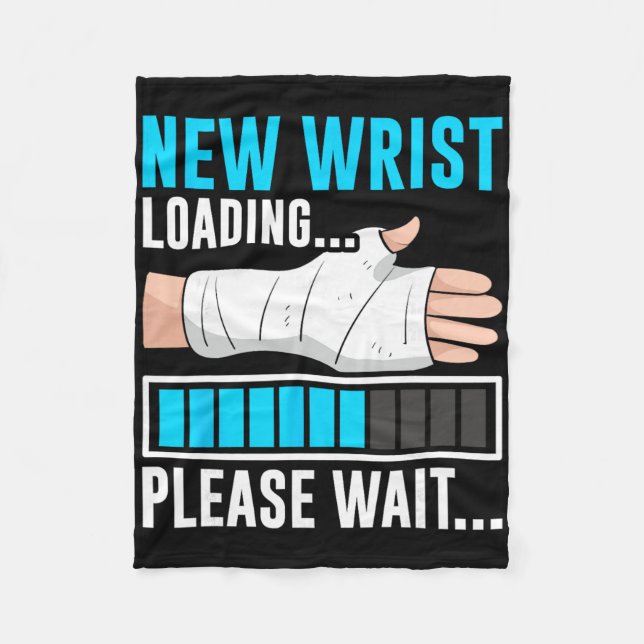 New Wrist Loading... Please Wait... Broken Arm Cas Fleecefilt (Framsidan)