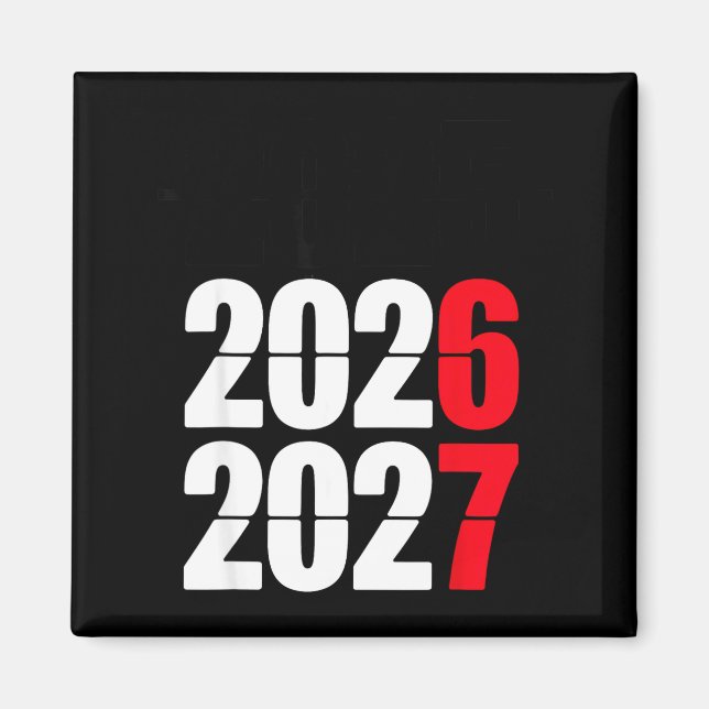 New Year 2026 67 Meme Six Seven Gen Alpha Slang  Magnet (Framsidan)