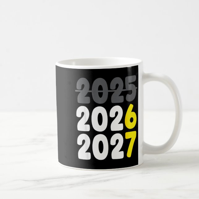 New Year 2026 Funny Six Seven 67 Meme Gen Alpha Sl Kaffemugg (Höger)