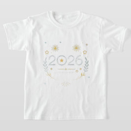 New Year 2026 Gold Fireworks “New Year, New Glow” T Shirt