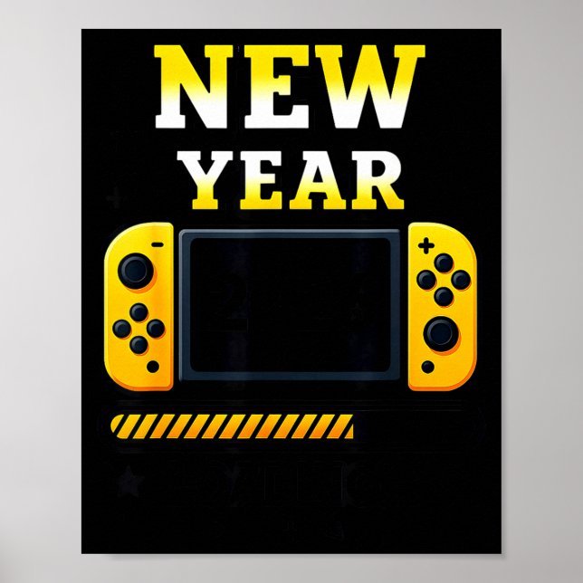 New Year 2026 Loading Gaming Controller New Years  Poster (Framsidan)