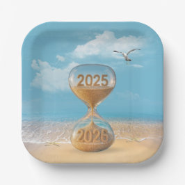 New Year 2026 Sand Timer With Starfish