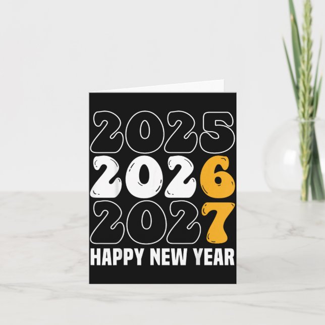 New Year 2026 Shirt Funny 67 Meme Six Seven  Kort (Framsida)