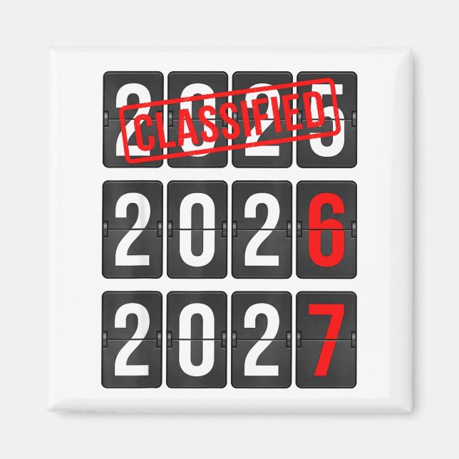 New Year 67 Six Seven Countdown New Year 2026 2027 Magnet (Framsidan)