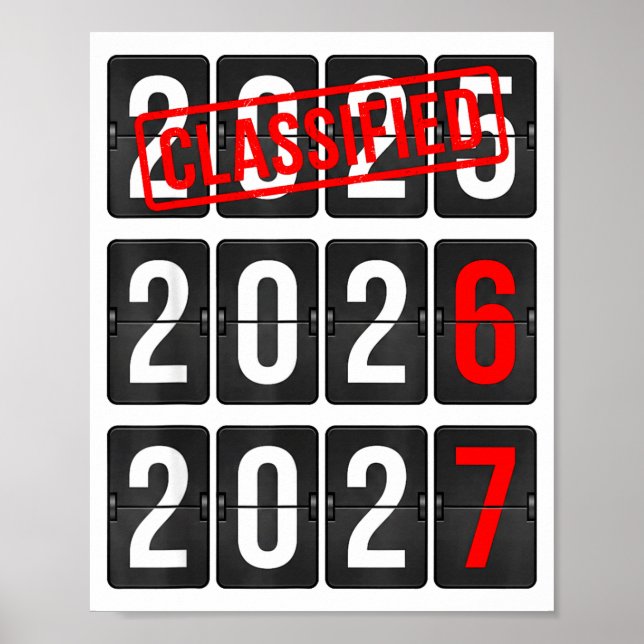 New Year 67 Six Seven Countdown New Year 2026 2027 Poster (Framsidan)