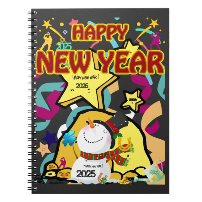 New Year  Anteckningsbok (Framsidan)