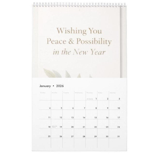 New year calendar  kalender (Jan 2026)