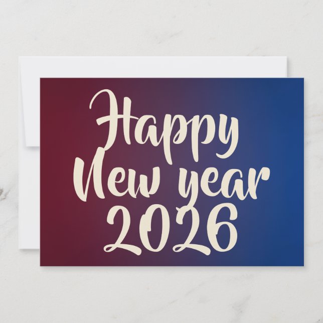 New year card about greeting  julkort (Framsida)
