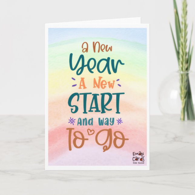 New Year Card Kort (Framsida)