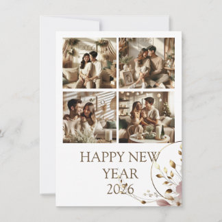 New Year Celebration Card | Couple Card Julkort