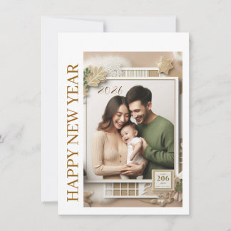 New Year Celebration Card | Couple Wishes Card Julkort