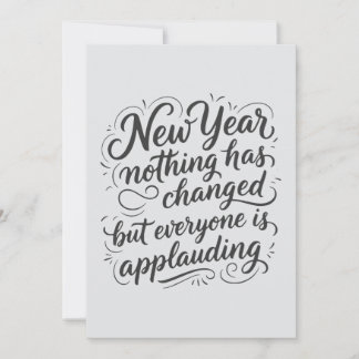 New Year Eve funny quote Julkort