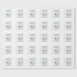 New year eve party scan QR RSVP name pink blue  Presentpapper