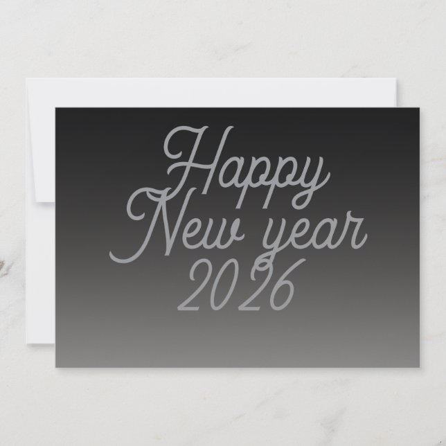 New year greeting calm julkort (Framsida)