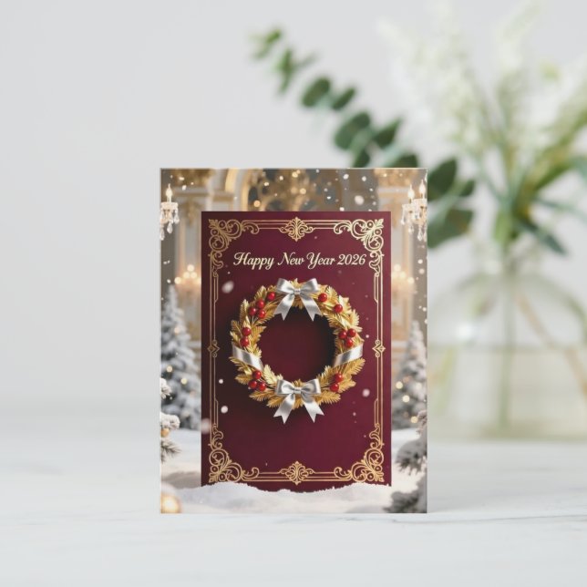 New Year Greeting Card Julkort (Stående Fram)