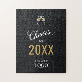 New Year Modern Business Logotyp Black Guld Keepsa Pussel