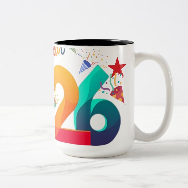 new year mug  Två-Tonad mugg (Höger)