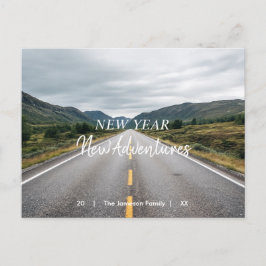 New Year New Adventures | Photo Holiday Postcard Helg Vykort