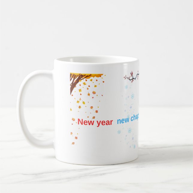 New Year New Chapter Same Coffee Obsession - Four  Kaffemugg (Vänster)