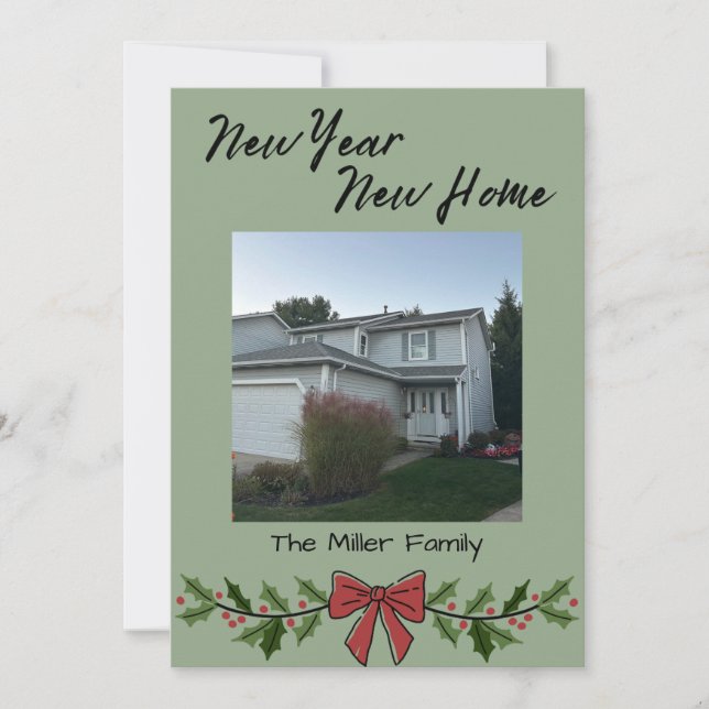 New Year New Home Christmas Card Julkort (Framsida)
