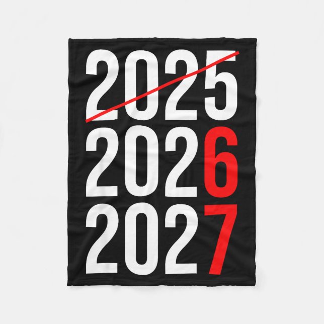 New Year Next Two Year Are 2026 2027 Funny 67 Meme Fleecefilt (Framsidan)