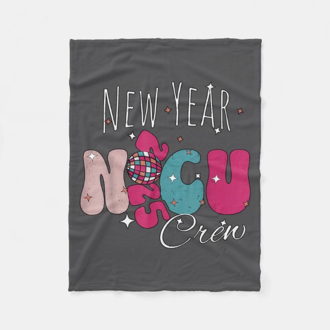 New Year Nicu Nurse Crew Celebration Uni-adults -  Fleecefilt (Framsidan)