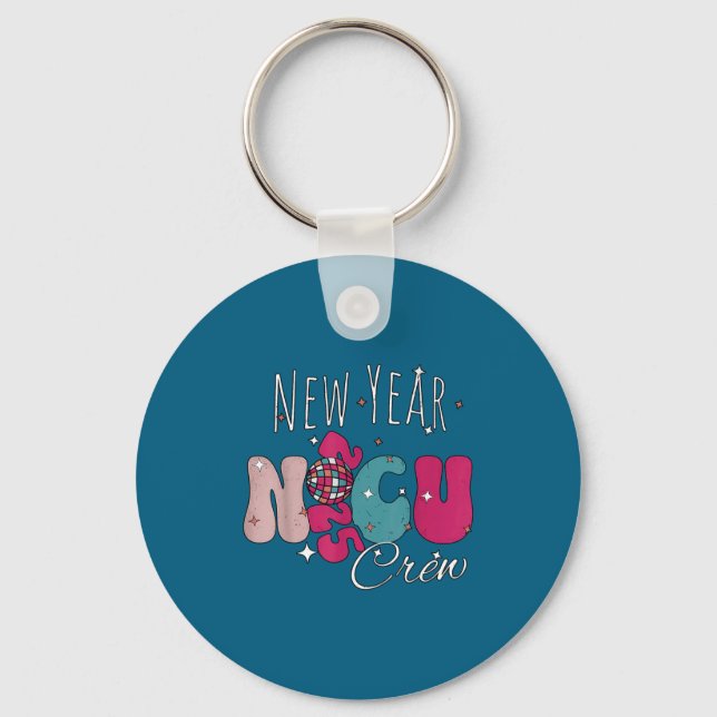 New Year Nicu Nurse Crew Celebration Uni-adults -  Nyckelring (Framsida)