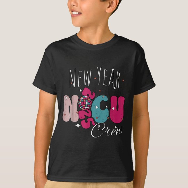 New Year Nicu Nurse Crew Celebration Uni-adults -  T Shirt (Framsida)