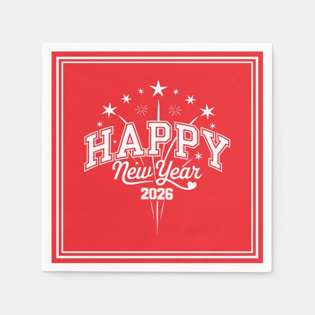 New Year Pappersservett (Framsidan)