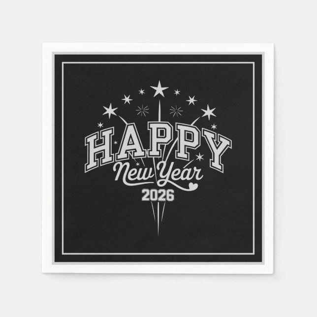 New Year Pappersservett (Framsidan)