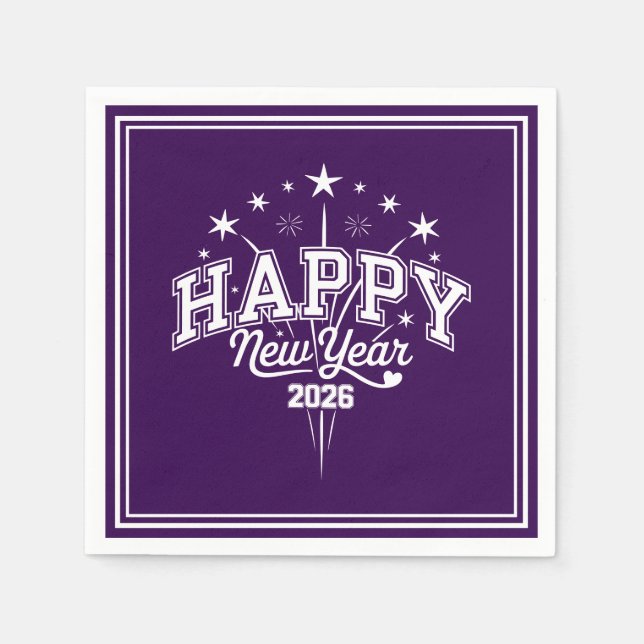 New Year Pappersservett (Framsidan)