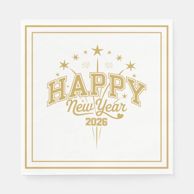 New Year Pappersservett (Framsidan)