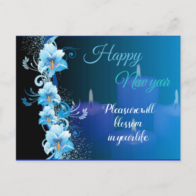 New year Postcard Helg Vykort (Framsida)