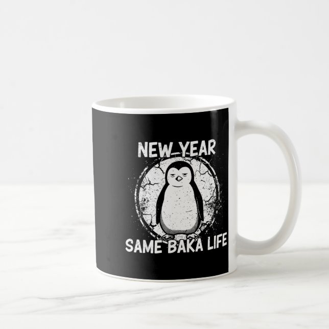 New Year Same Baka Life Baka Penguin  Kaffemugg (Höger)