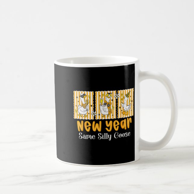 New Year Same Silly Goose Funny 2026 New Year Teac Kaffemugg (Höger)