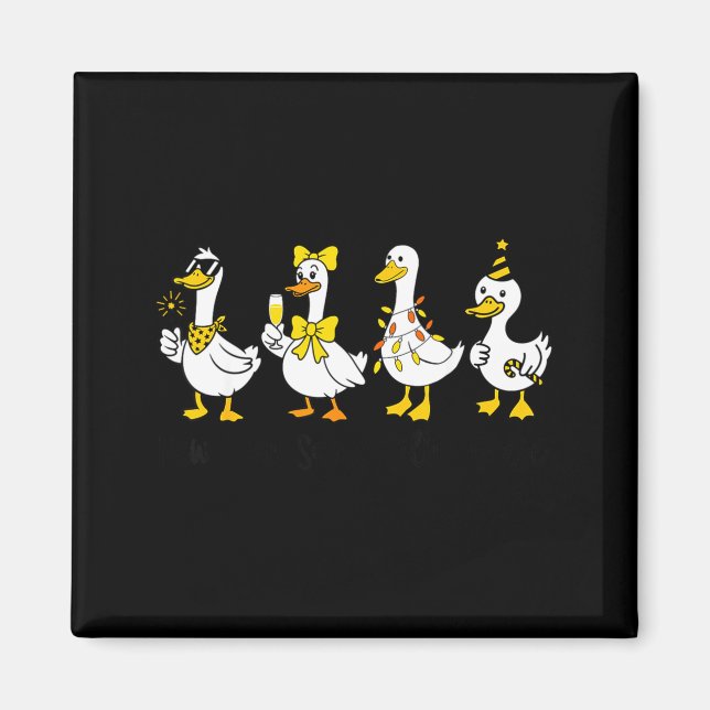 New Year Same Silly Goose Happy New Year 2026 Cele Magnet (Framsidan)