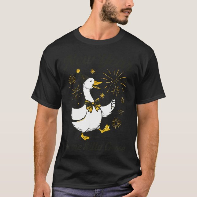 New Year Same Silly Goose New Year's Eve Party Fir T Shirt (Framsida)