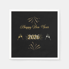 New Year Sparkle Paper Napkin Pappersservett