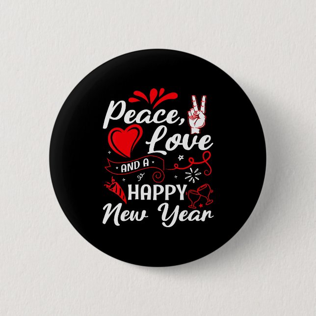 New Year Wishes, Peace, Love, Happy New Year, New  Knapp (Framsida)