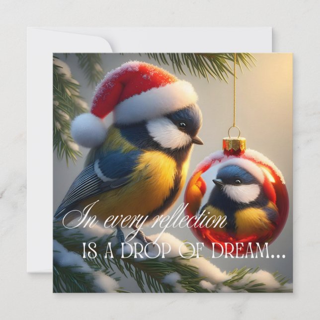 New Year's card with a bird (Framsida)