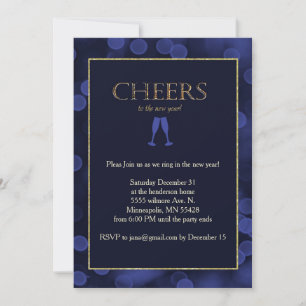 New Years Cheer Inbjudningar