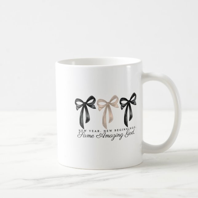 New Years Christian Coquette Faith New Beginnings  Kaffemugg (Höger)