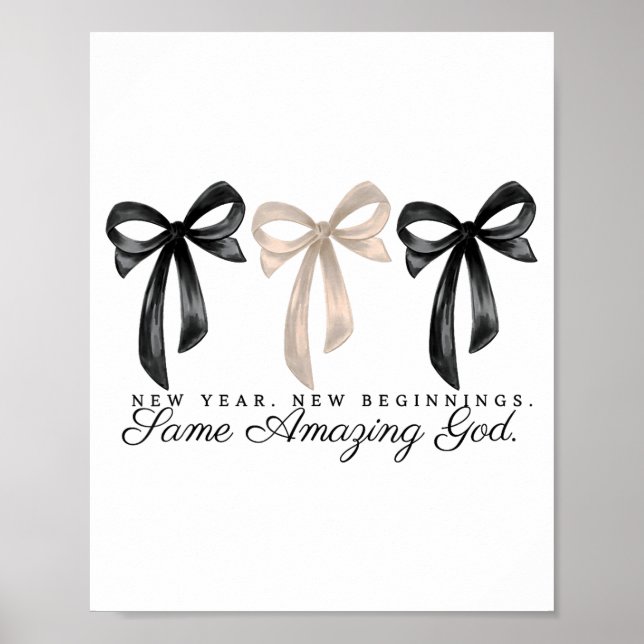 New Years Christian Coquette Faith New Beginnings  Poster (Framsidan)